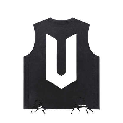 UNDRDOG Washed Raw-Hem Tank Top