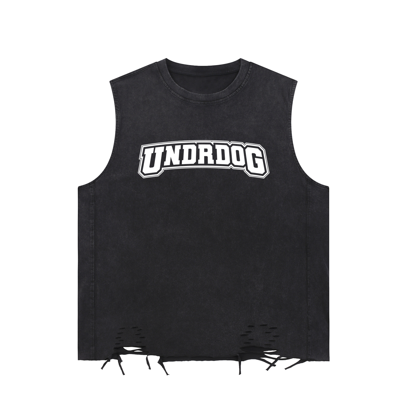 UNDRDOG Washed Raw-Hem Tank Top