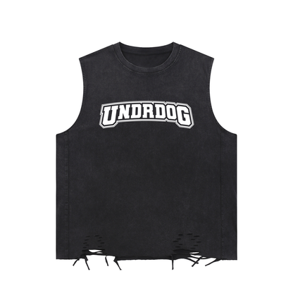 UNDRDOG Washed Raw-Hem Tank Top