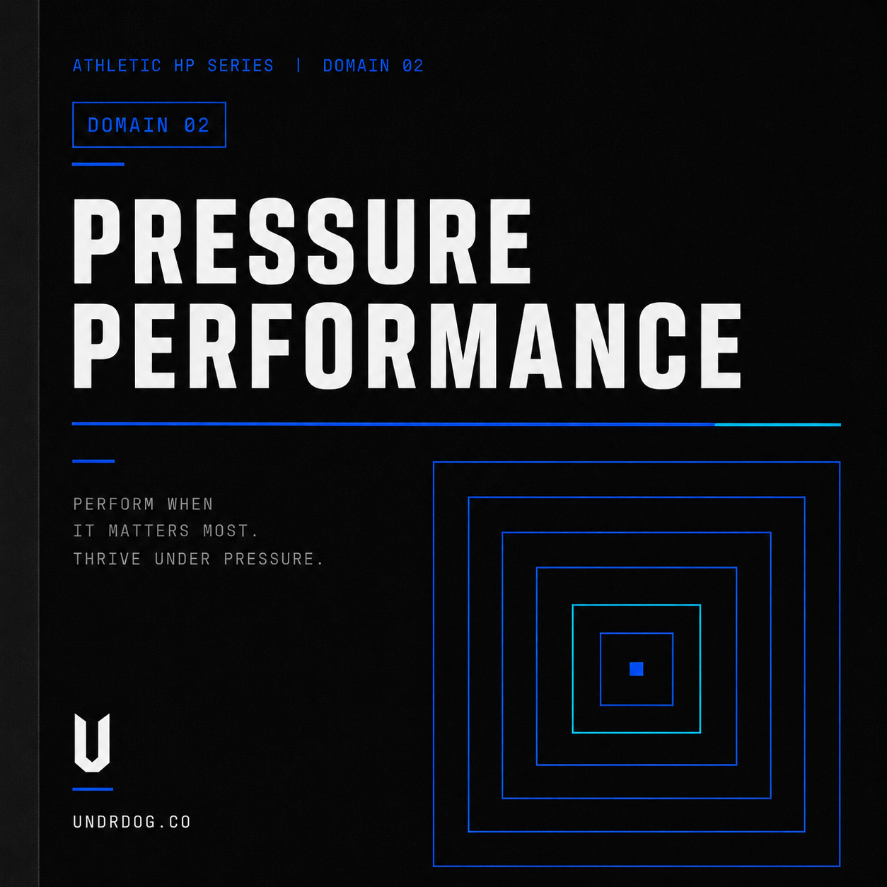 UNDRDOG™ Pressure Performance Worksheet — AHP-02